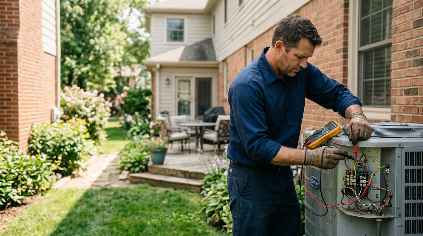 HVAC technician working near Wingate, TX